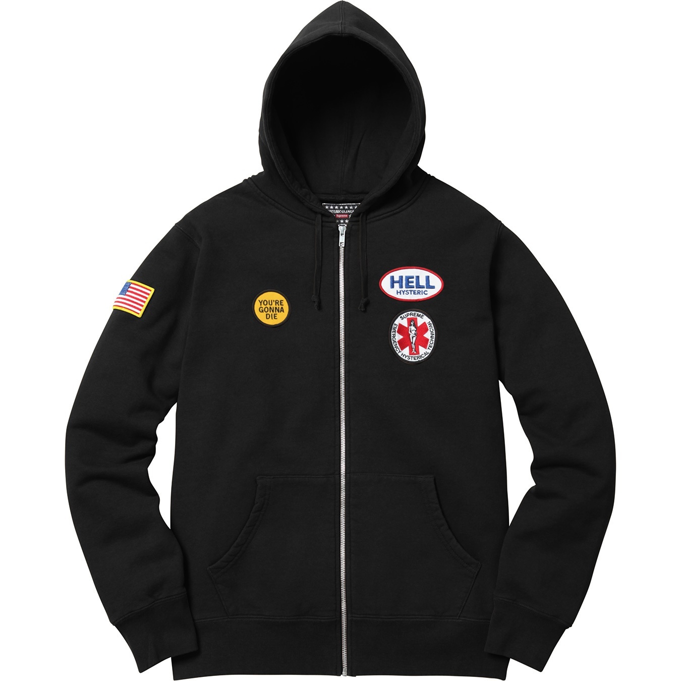 Supreme/HYSTERIC GLAMOUR Patches Zip Up Sweatshirt view 10